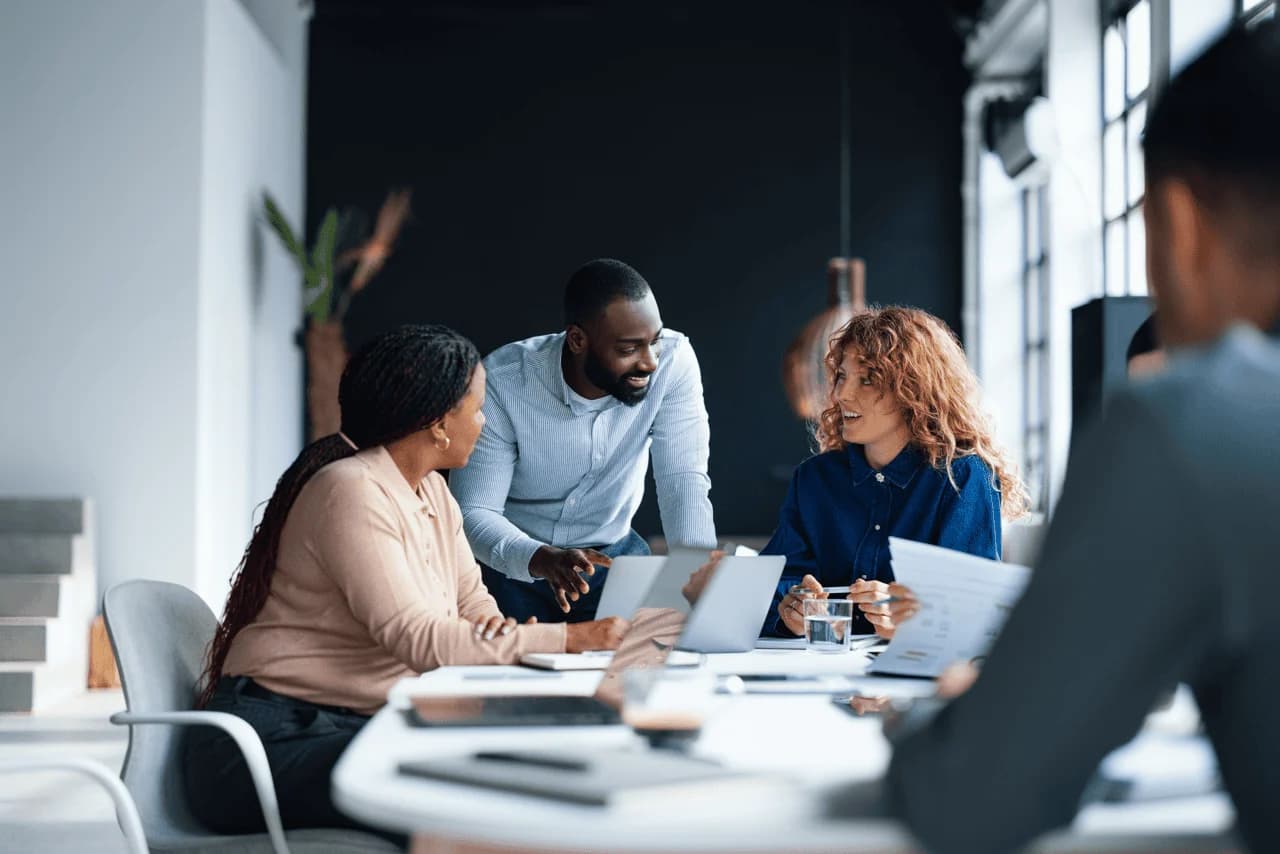 The findabl team collaborating in an office