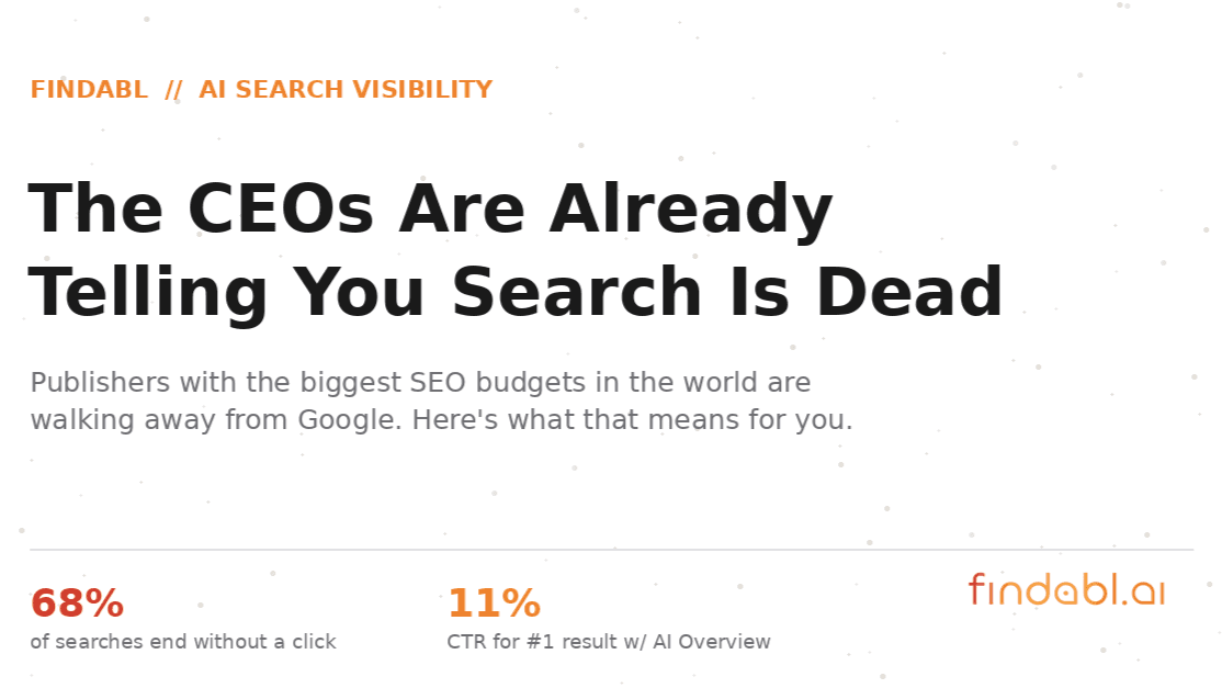 The CEOs Are Already Telling You Search Is Dead
