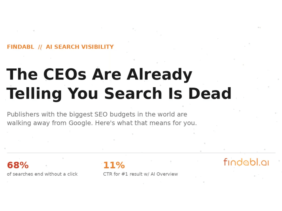 The CEOs Are Already Telling You Search Is Dead
