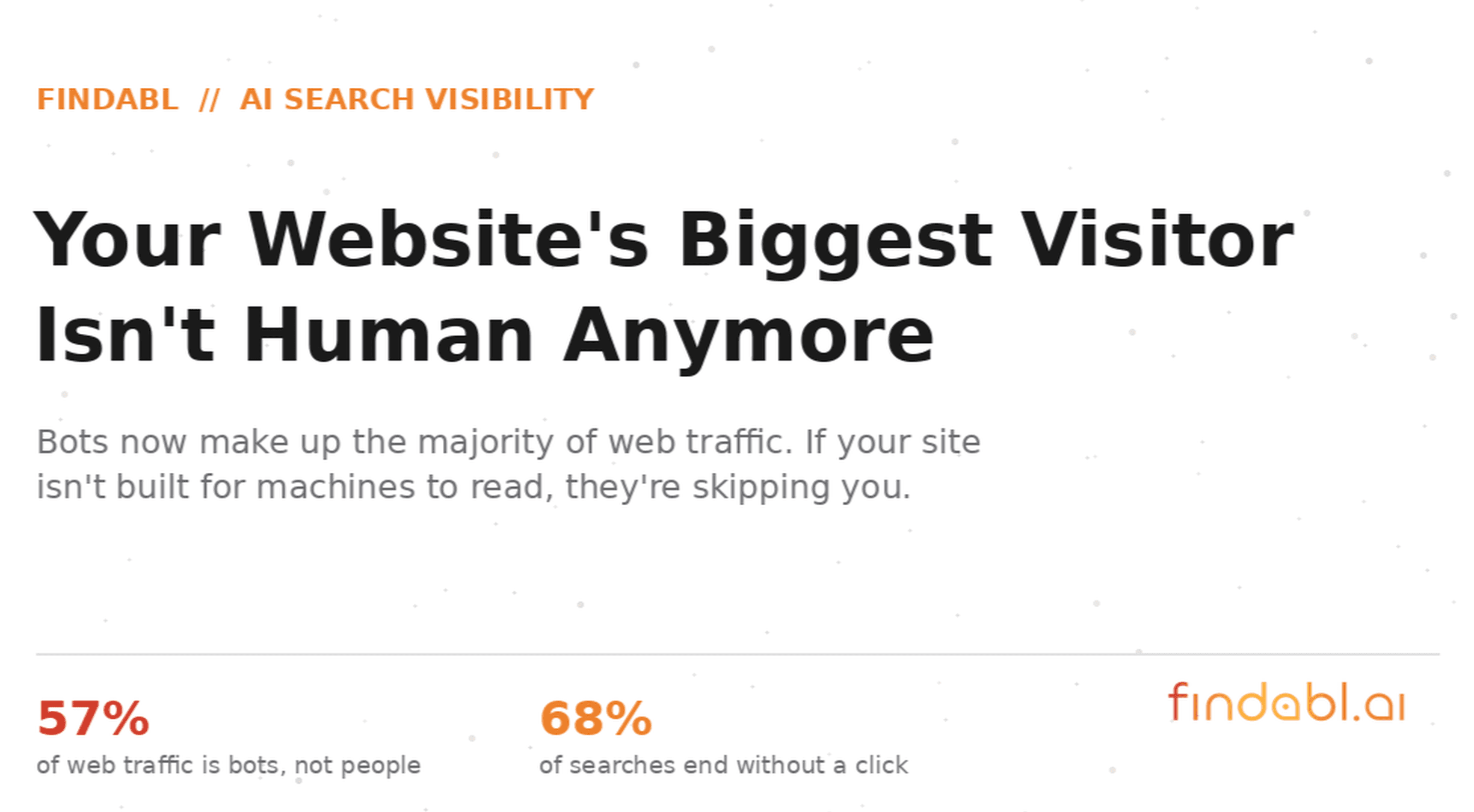 Your Website's Biggest Visitor Isn't Human Anymore